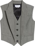 McQueen Houndstooth Wool & Mohair Vest