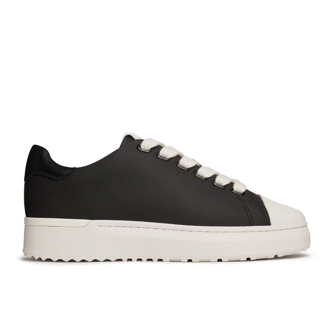 MALLET Grftr Ltc Leather Low-Top Sneakers, Main, color, Black