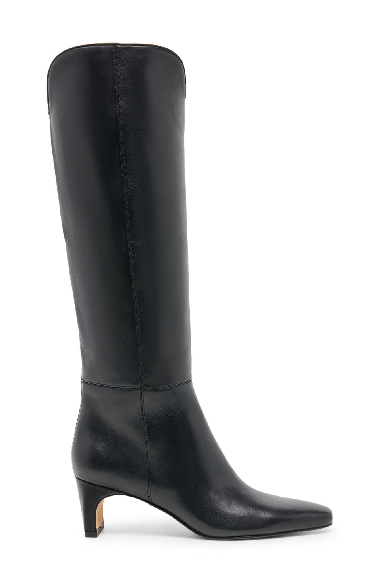 Brion Knee High Boot, Alternate, color, BLACK LEATHER