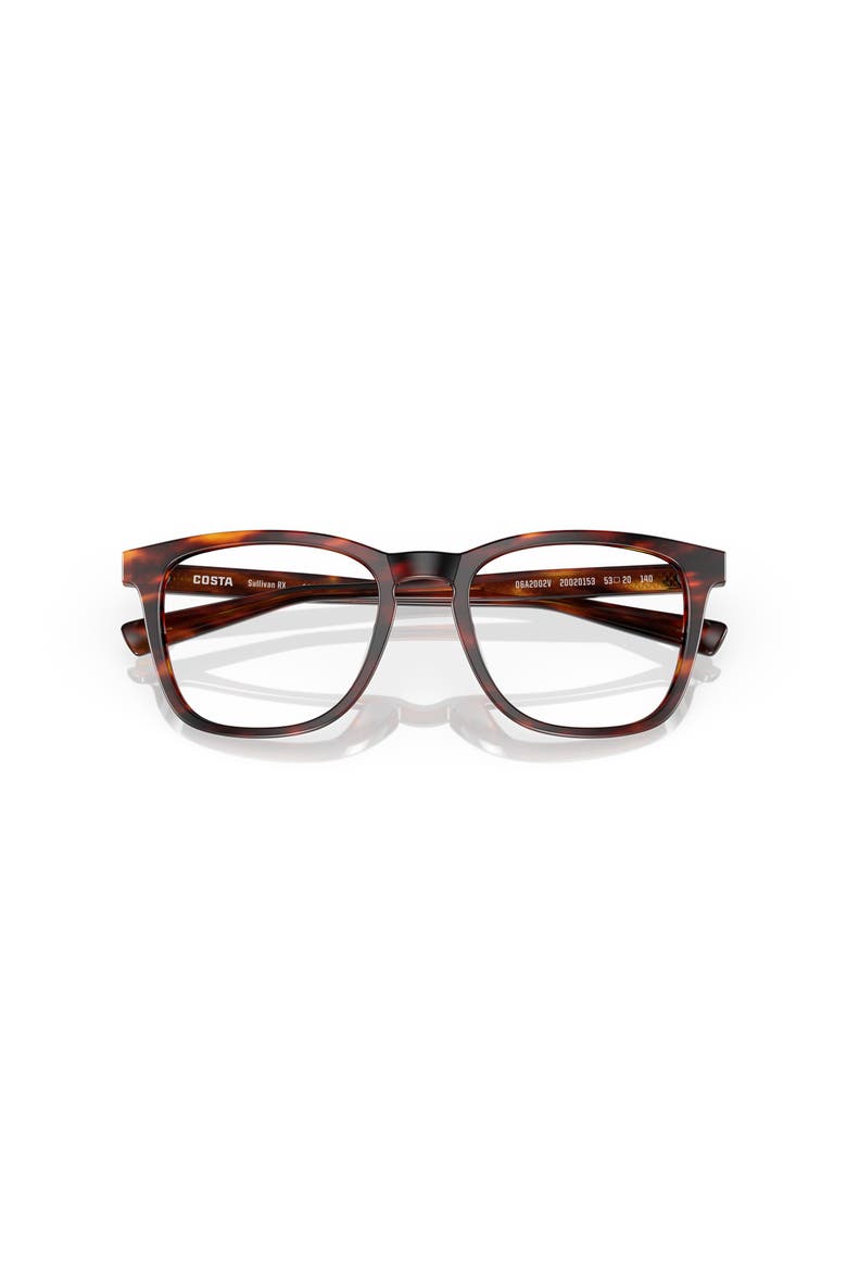 53mm Rectangle optical glasses, Alternate, color, Tortoise