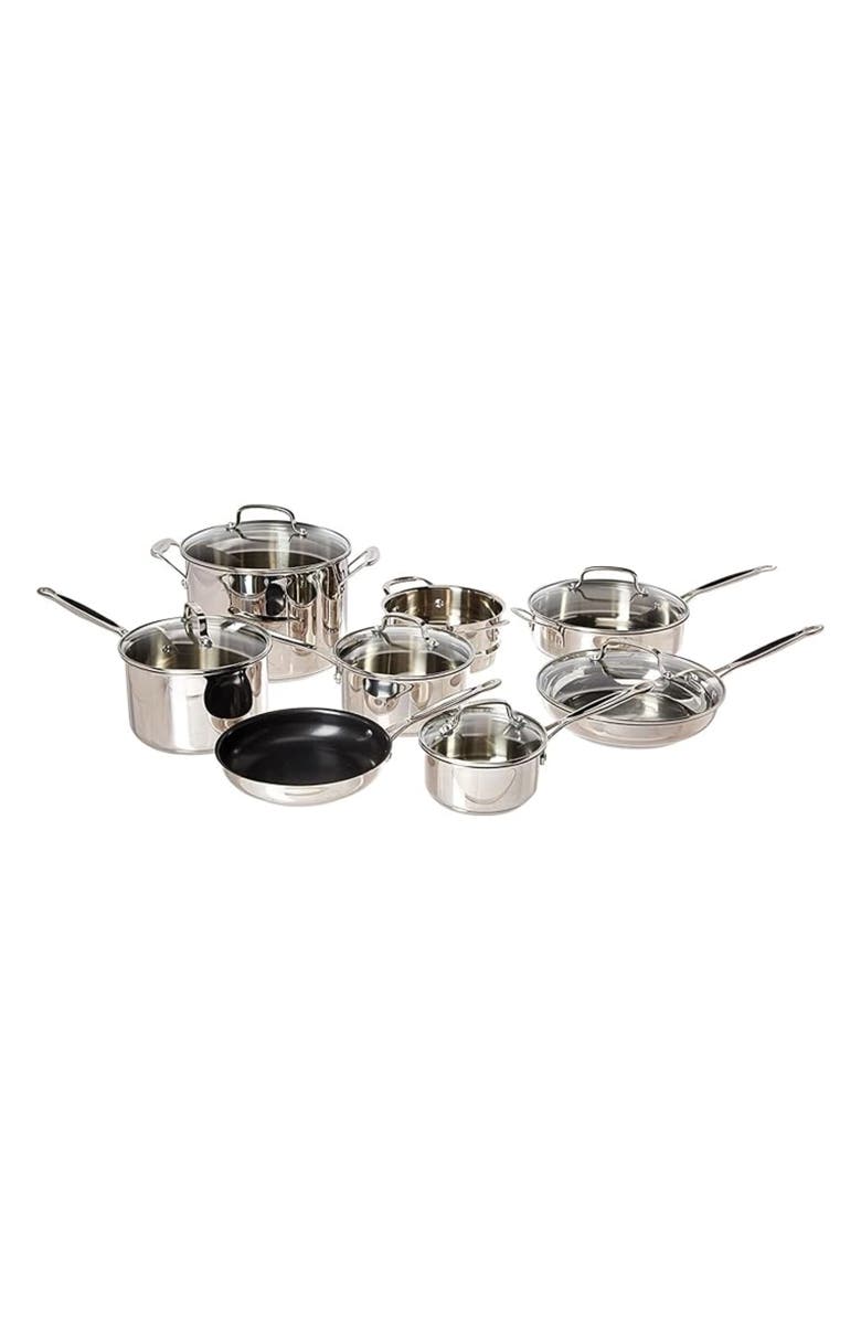 Cuisinart Chef's Classic 14-Piece Stainless Steel Cookware Set, Alternate, color,