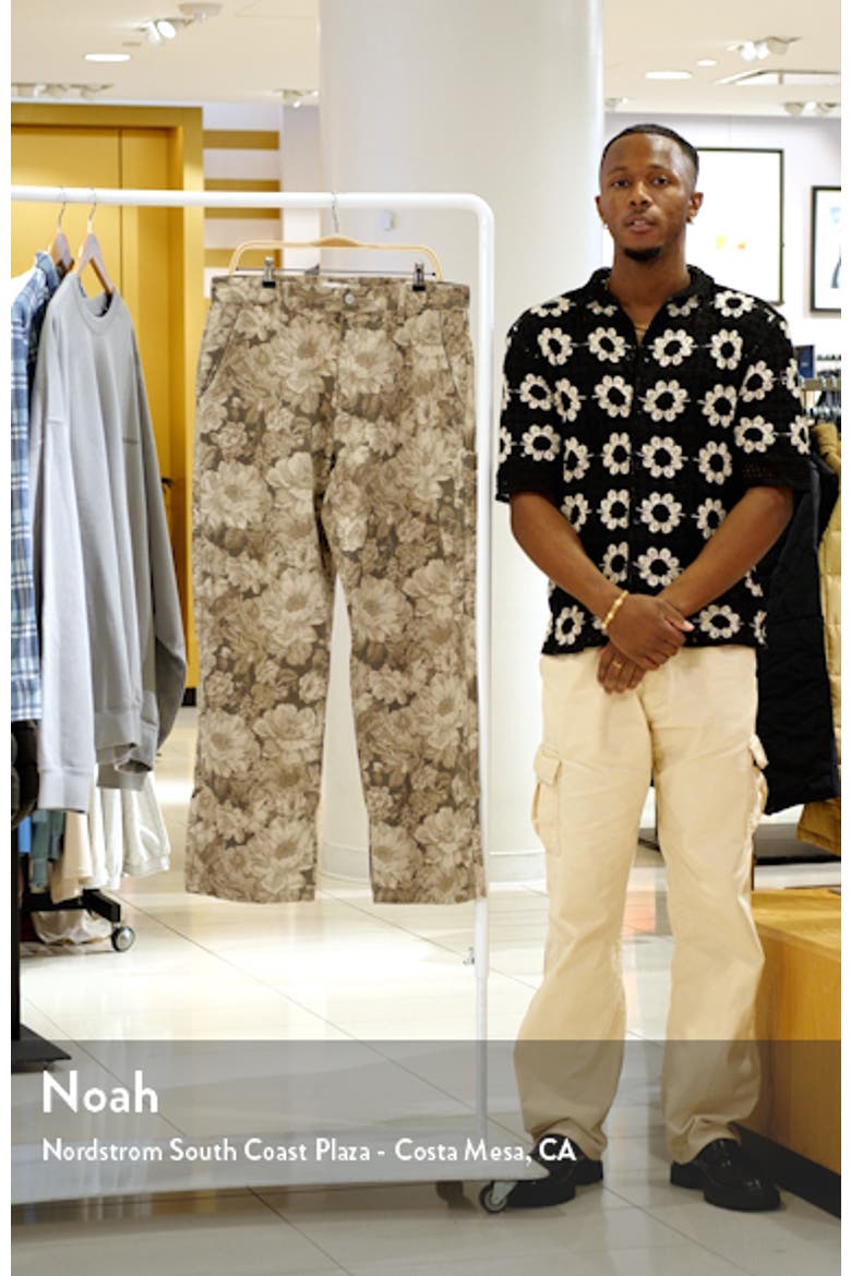 PacSun Milo Floral Cotton Carpenter Pants (Men) | Nordstrom