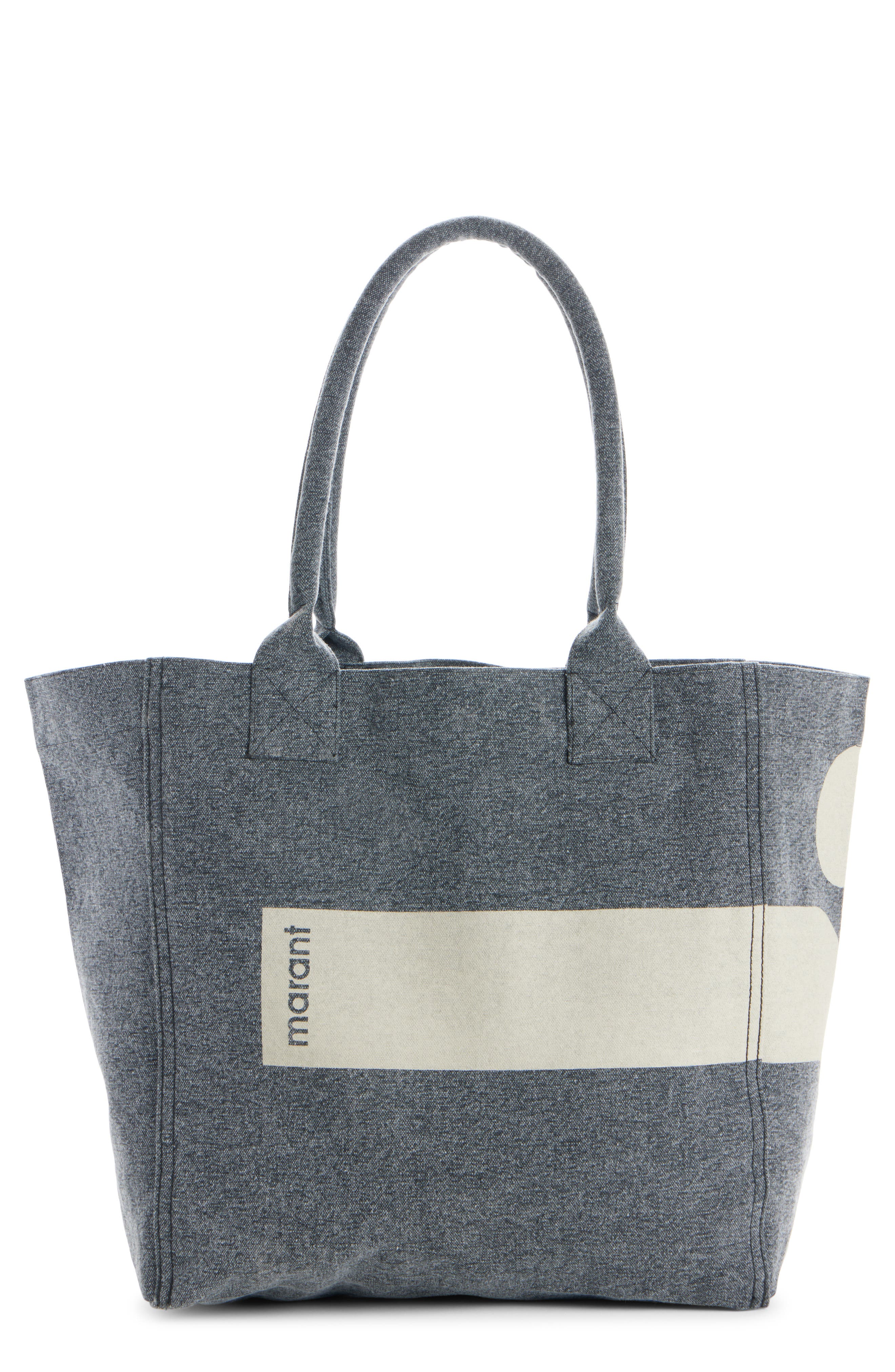 Isabel Marant Small Yenky Canvas Tote, Main, color, Faded Black