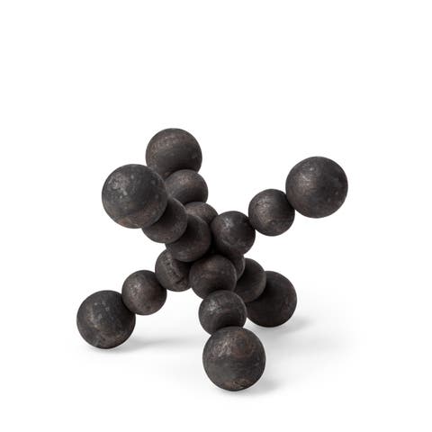 Carrollton Geometric Wood Ball Jack