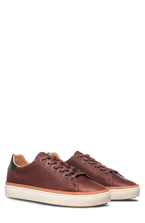 CLAE Bradley Leather Welt Sneaker in Cocoa Leather 