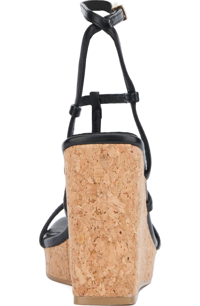 NEW YORK AND COMPANY Abla Platform Wedge Sandal, Alternate, color, Black