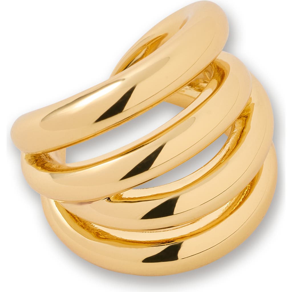 Jennifer Fisher Interlocking Ear Cuff In Brown