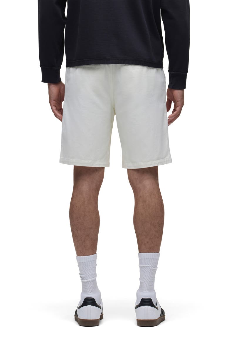 Venice Flat Front Off White Cotton Twill Chino Shorts, Alternate, color, BIRCH WOOD