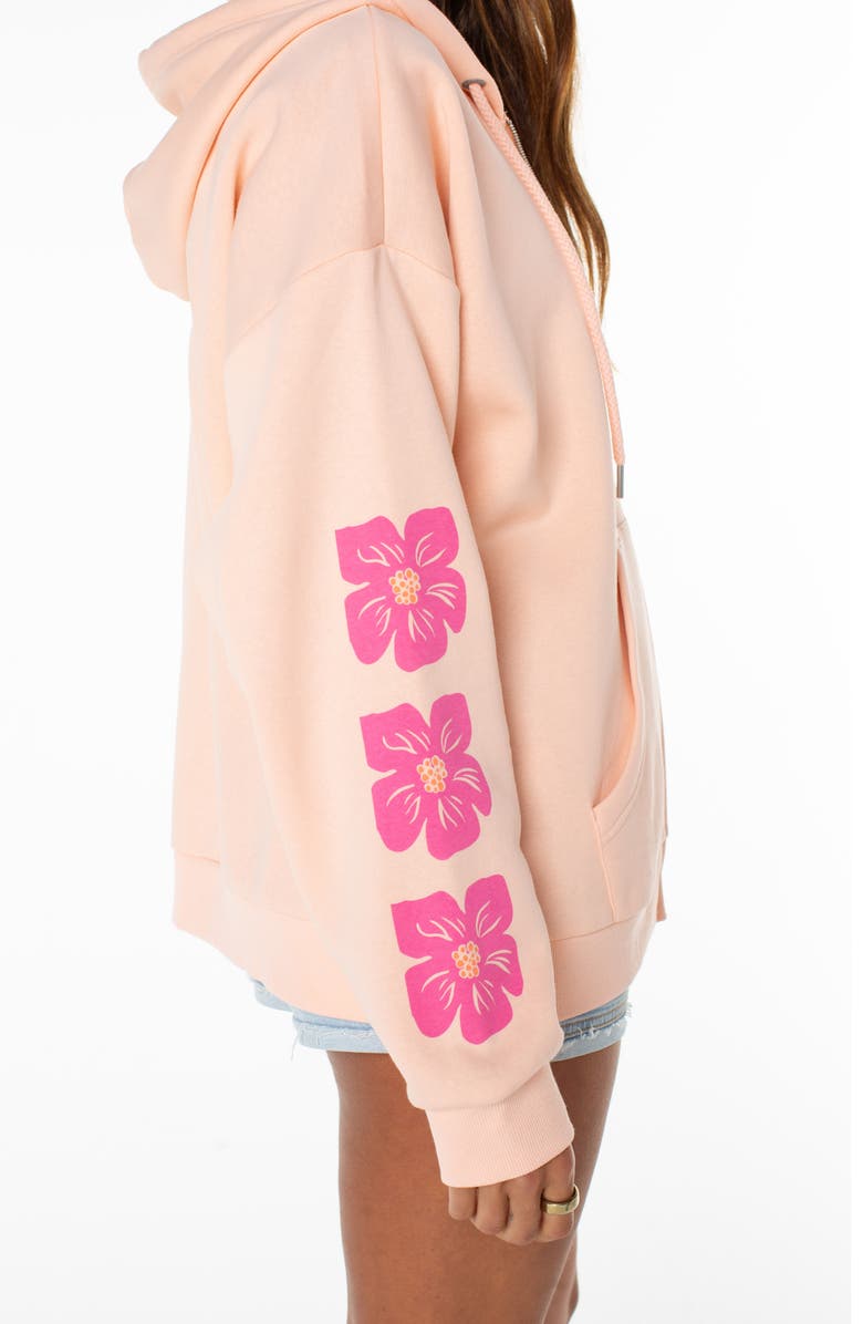Roxy Evening Lineup Full Zip Fleece Graphic Hoodie, Alternate, color,