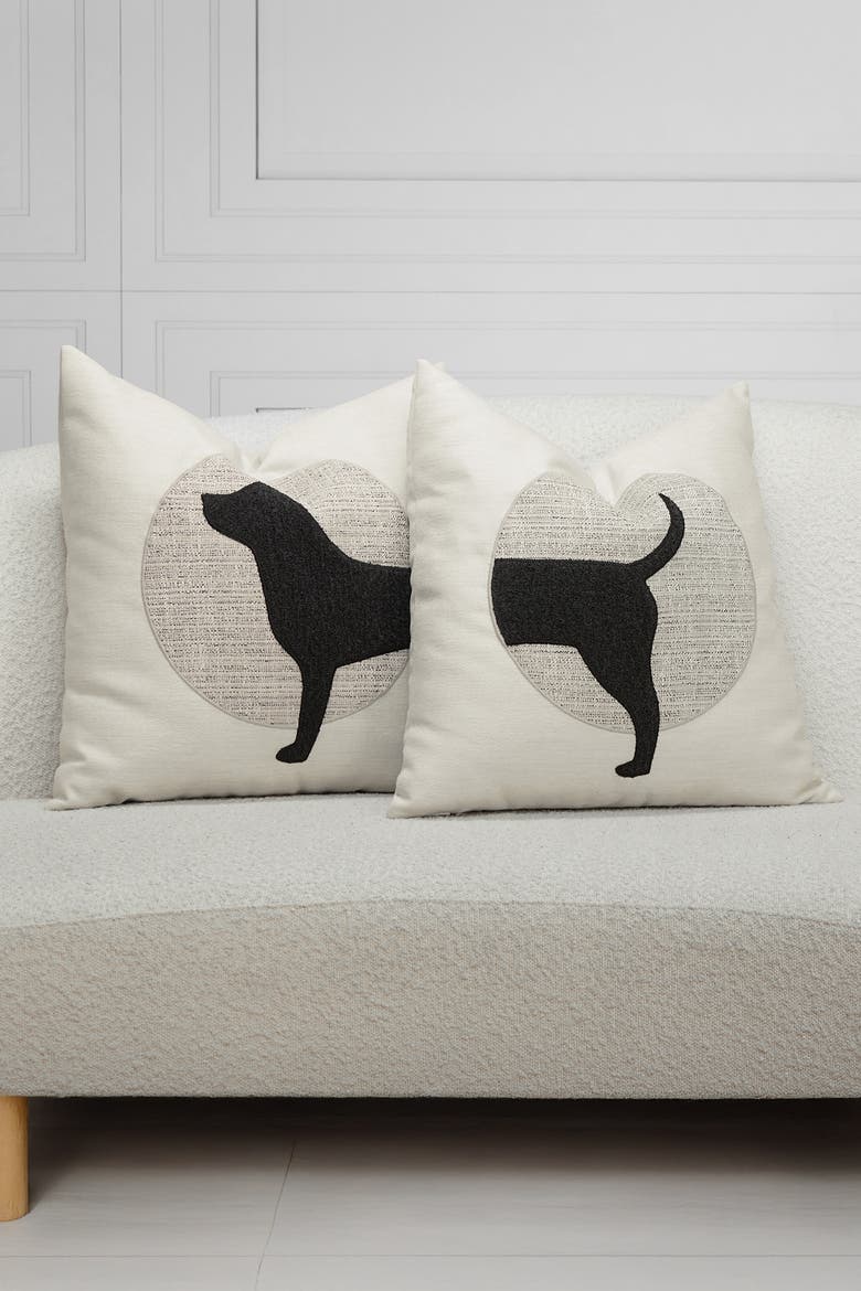Unconditional Woof (Tail) Handmade Terry Indoor/Outdoor Pillow - SUPPORTS PETS, Alternate, color, Woof (Tail)