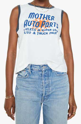 MOTHER The Strong & Silent Type Cotton Graphic Tank