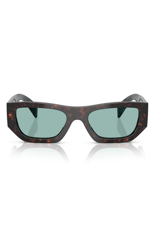 Prada 53mm Pillow Sunglasses In Green