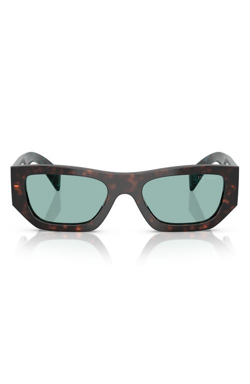 Prada 53mm Pillow Sunglasses in Green 