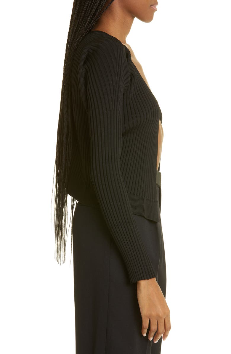 Jacquemus La Maille Pral Rib Cardigan, Alternate, color, 