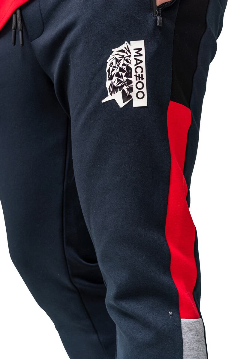 Maceoo Colorblock Fleece Joggers, Alternate, color, Blue