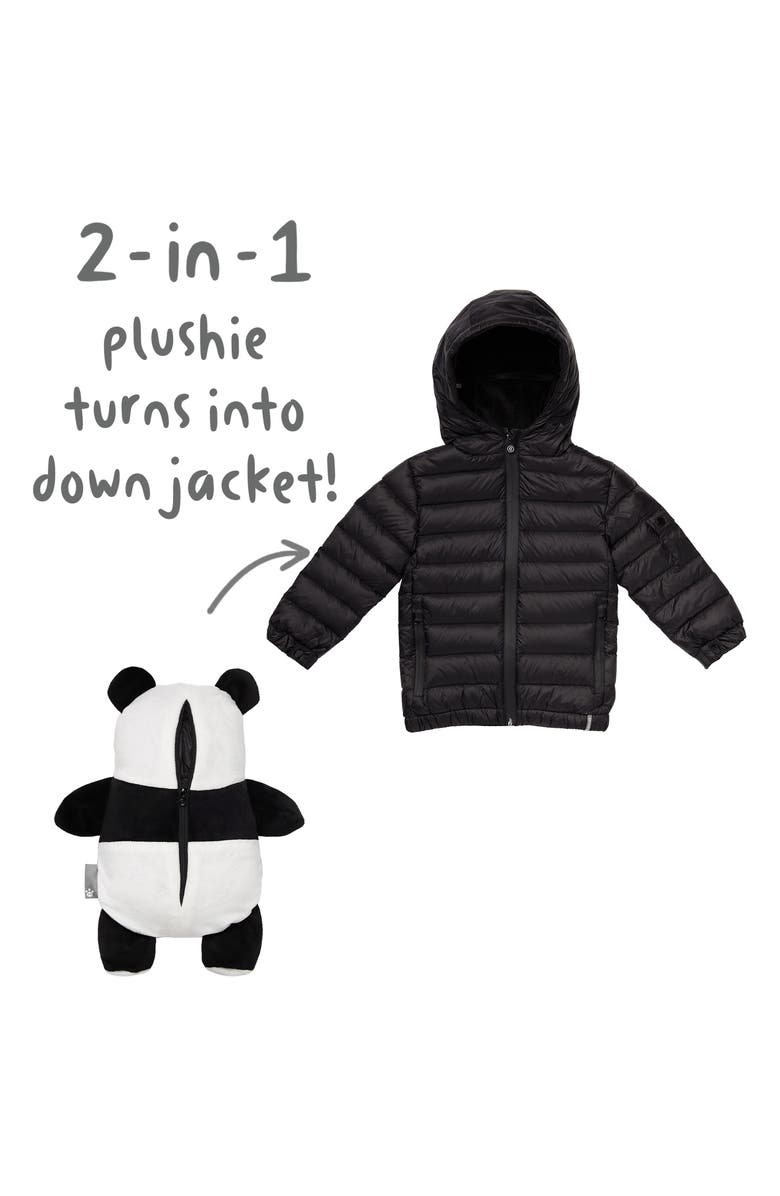 Cubcoats Papo 2-in-1 Stuffed Animal & Hooded Down Jacket, Alternate, color, 