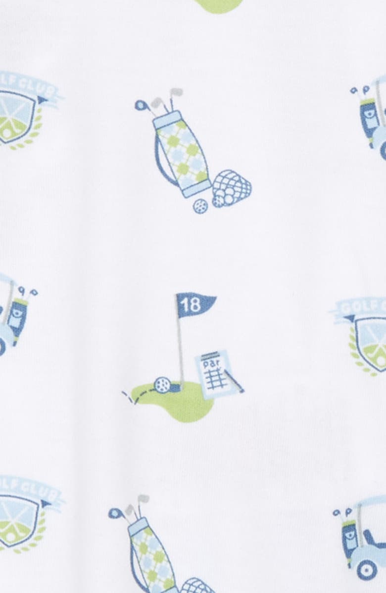 Kissy Kissy Golf Print Cotton Polo & Shorts Set, Alternate, color, 