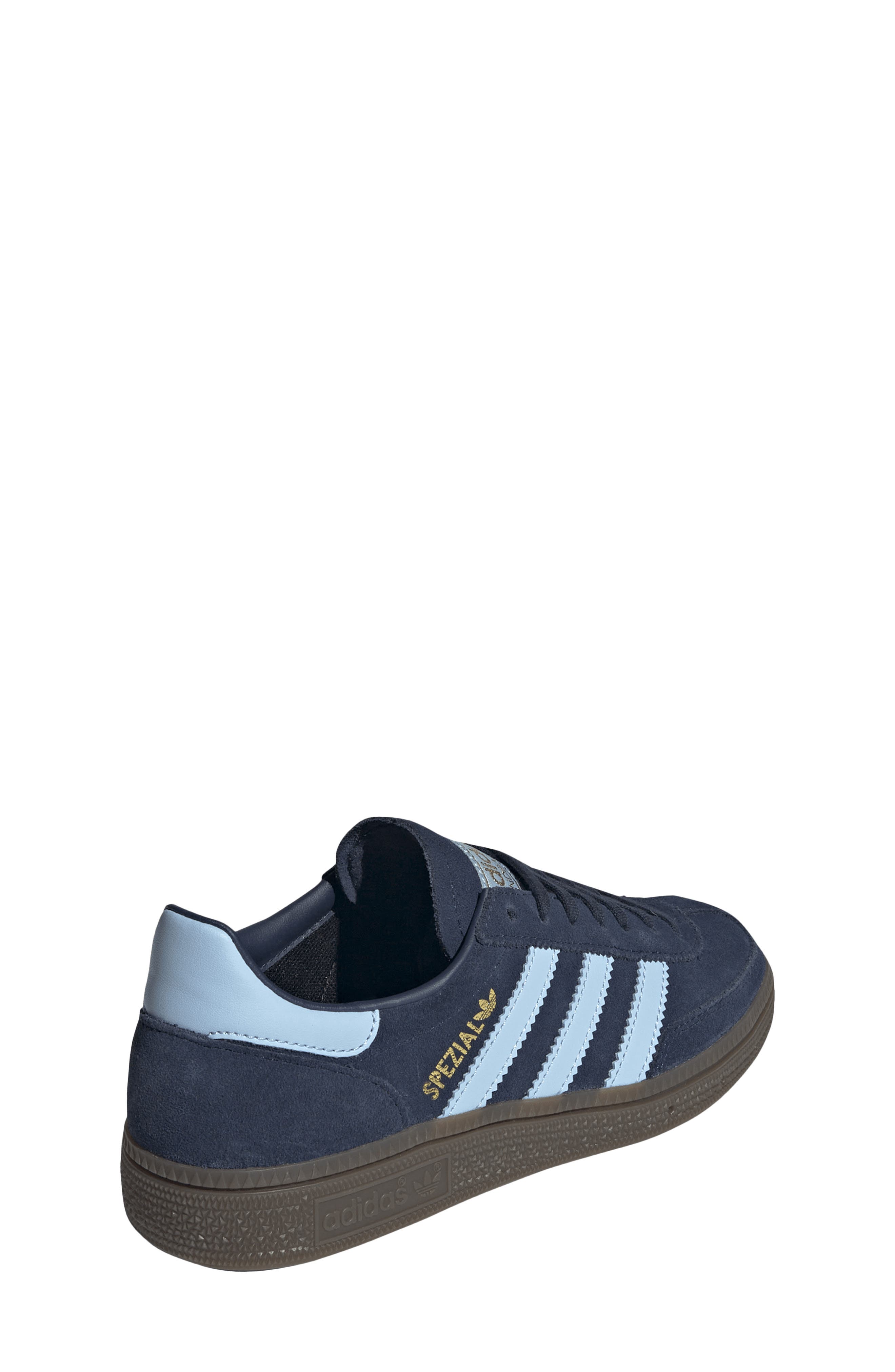 adidas Kids' Handball Spezial Sneaker, Alternate, color, Collegiate Navy/Clear Sky/Gum