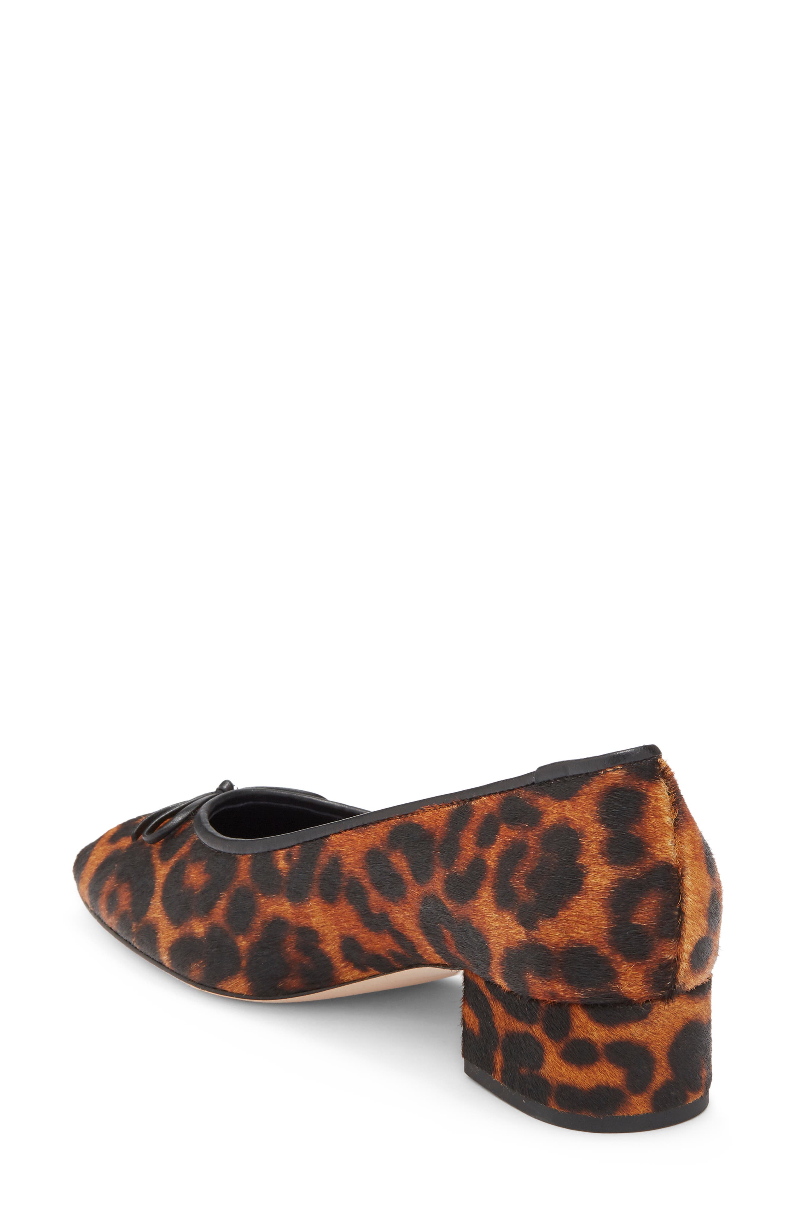 Terry Ballet Pump, Alternate, color, LEOPARD HAIRCALF