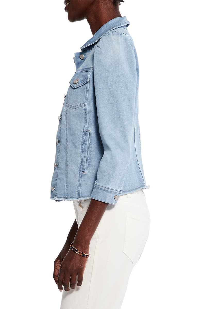 NIC+ZOE Puff Sleeve Denim Jacket, Alternate, color,