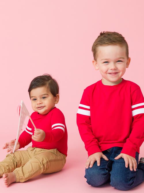 Rufflebutts Boys Racing Stripe Long Sleeve Shirt