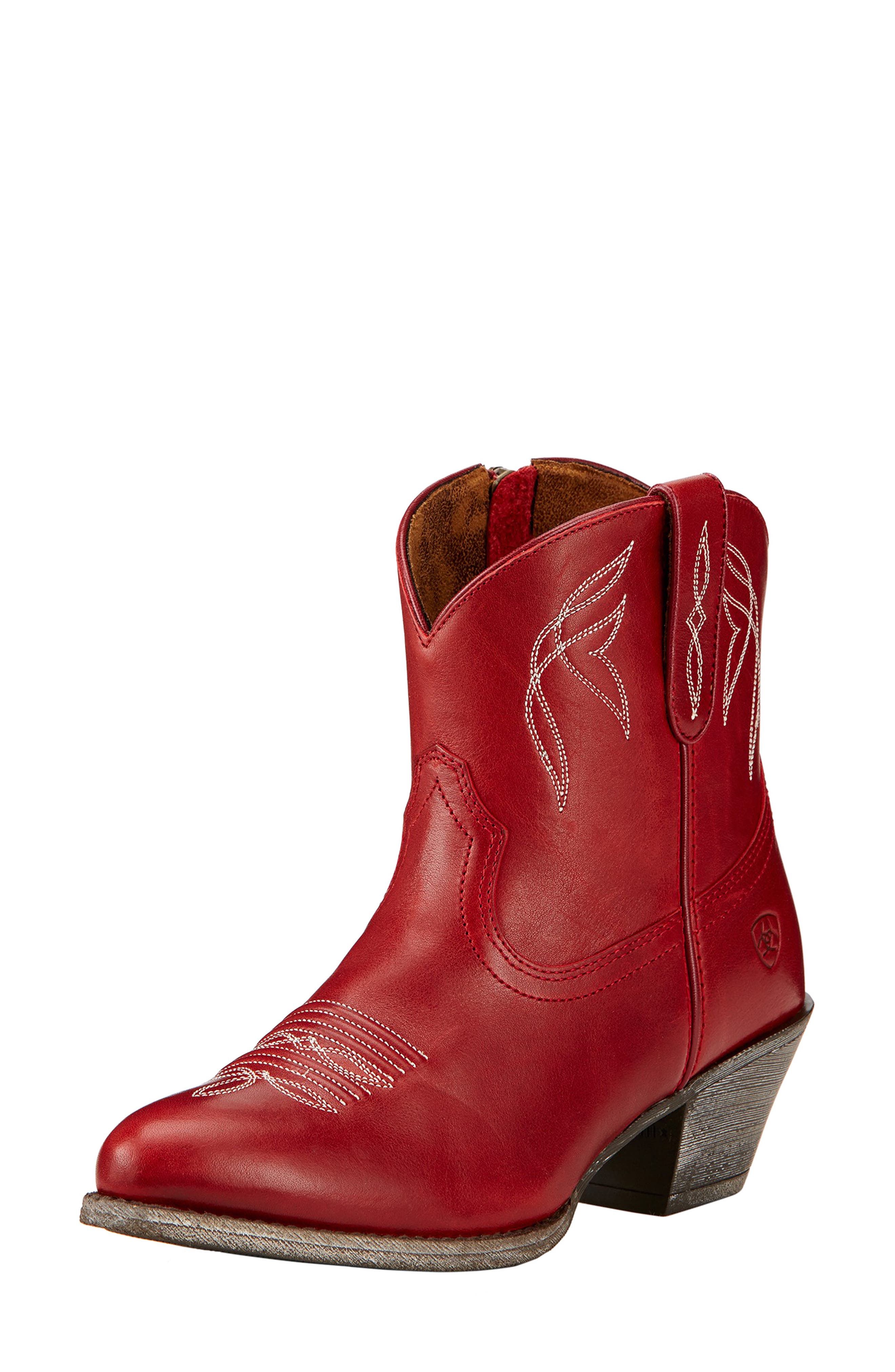 Ariat Darlin Short Western Boot, Main, color, Red