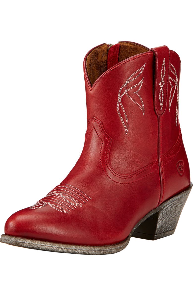 Ariat Darlin Short Western Boot, Main, color, Red
