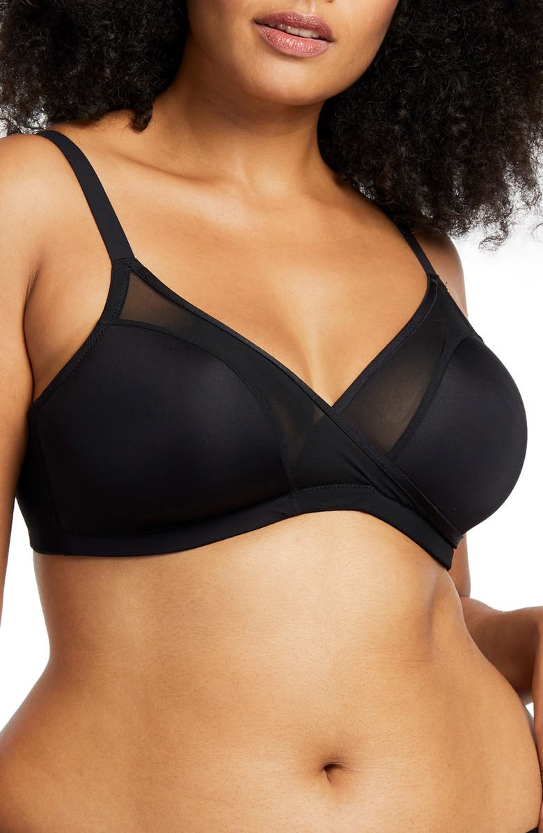 Montelle Intimates Wire Free Plus Bra, Alternate, color,