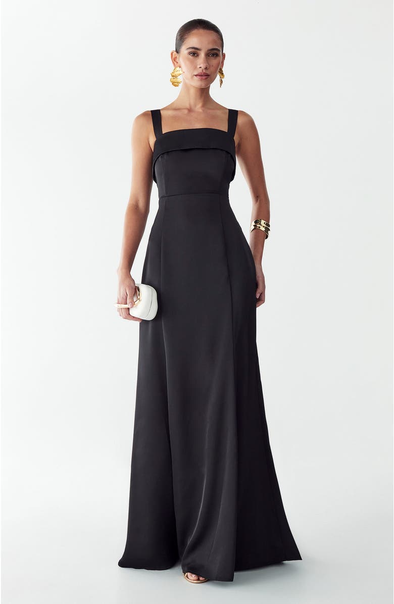 WILLA Norfolk Maxi Dress, Alternate, color, Black
