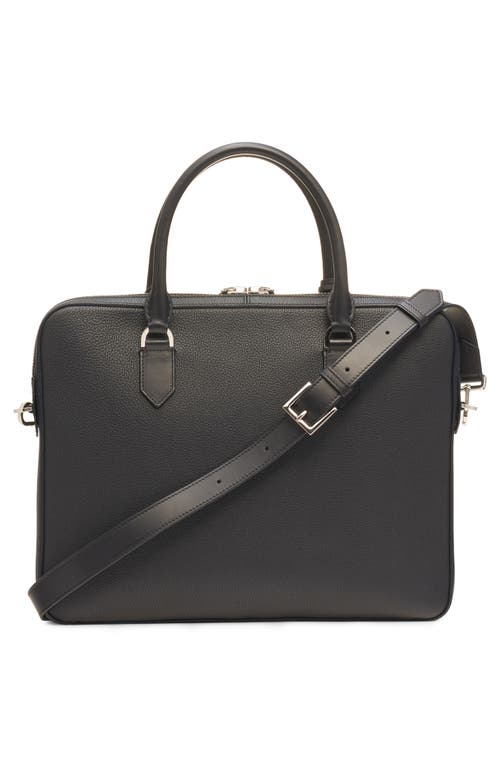 Tom Ford Elliot City Grained Leather Briefcase In Black