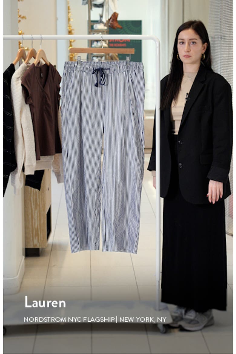 Seaside Stripe Wide Leg Drawstring Pants video