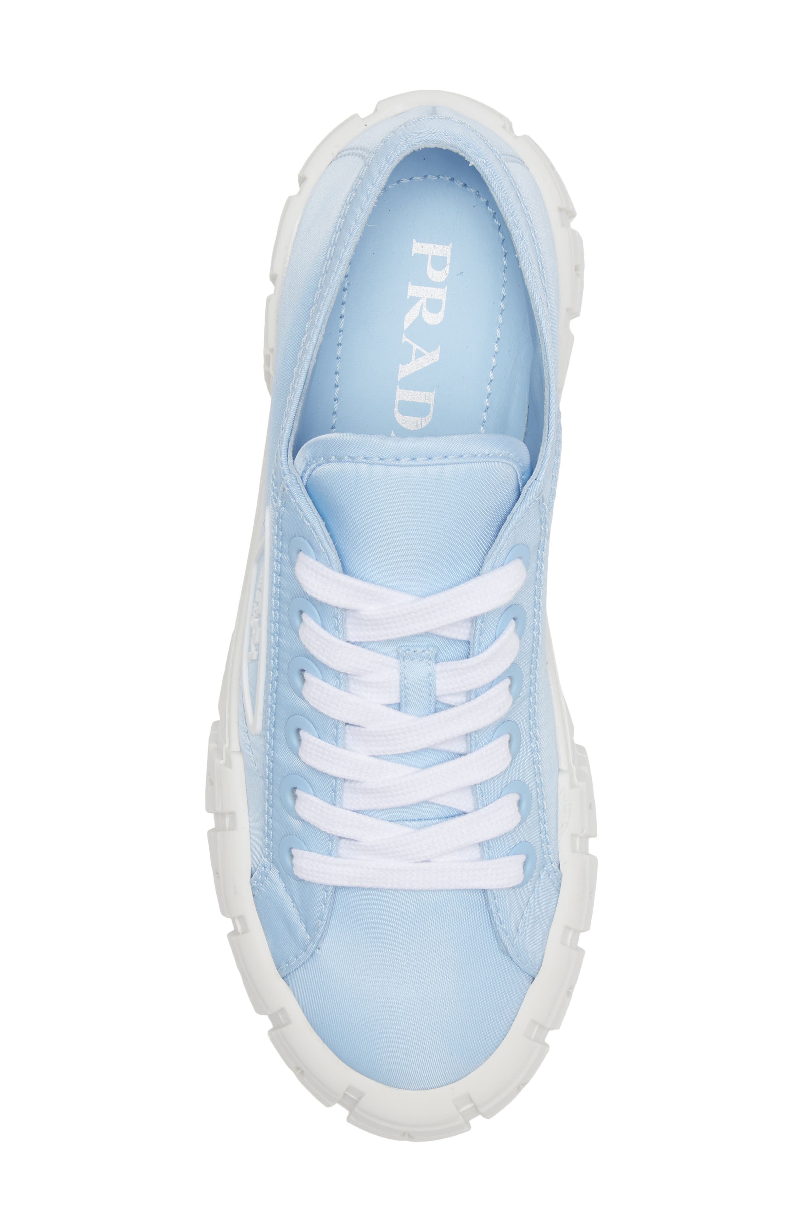 Prada Double Wheel Platform Sneaker, Alternate, color, 