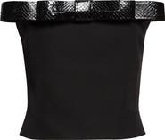 TOM FORD Wool Grain de Poudre Strapless Top