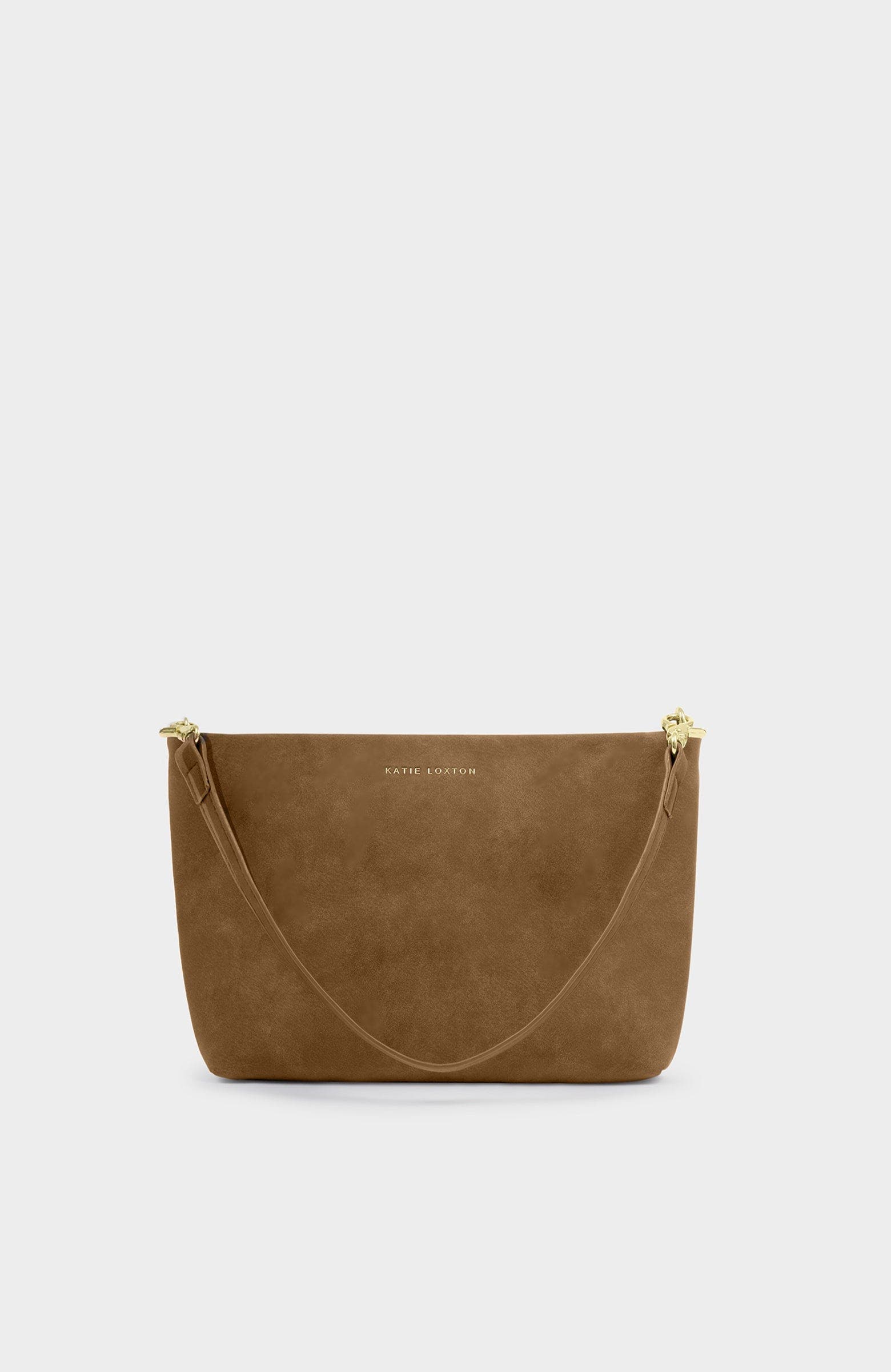 Katie Loxton Cord Small Shoulder Bag, Alternate, color, Caramel Suedette