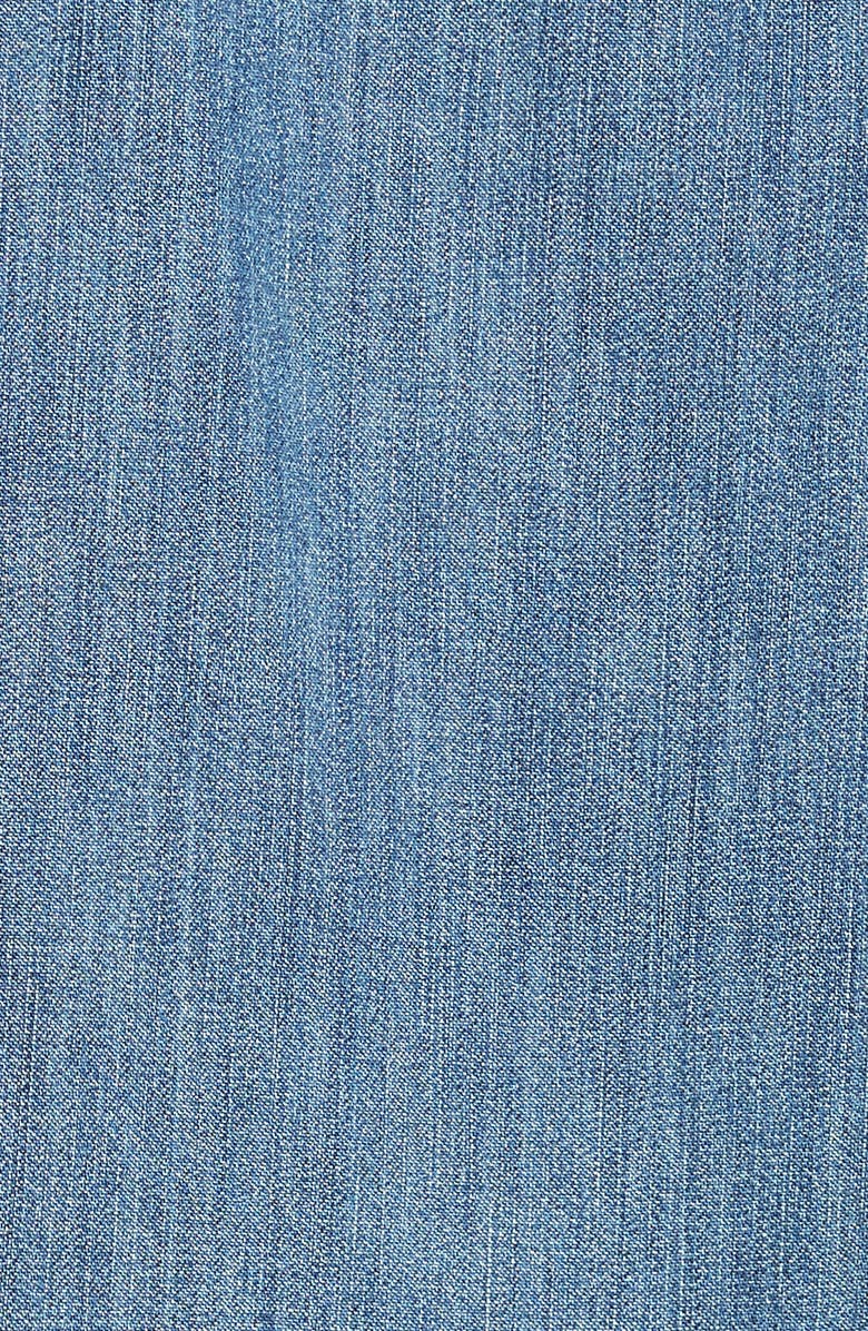 Polo Ralph Lauren Tie Neck Button-Up Denim Shirt, Alternate, color, 