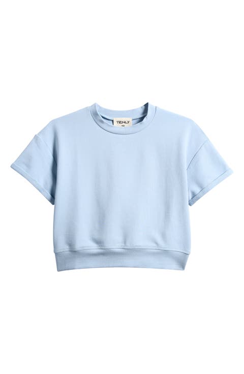 Kids' Cotton Blend French Terry Top (Big Kid)