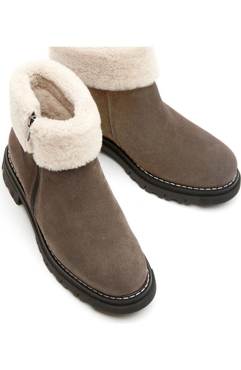 La Canadienne Declan Waterproof Genuine Shearling Boot, Alternate, color, Cement Suede