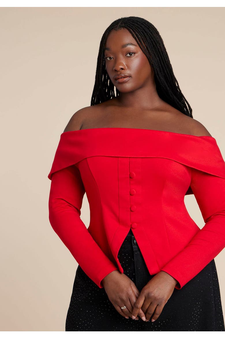 Fold Over Top With Front Button Detail, Main, color, BARBADOS CHERRY