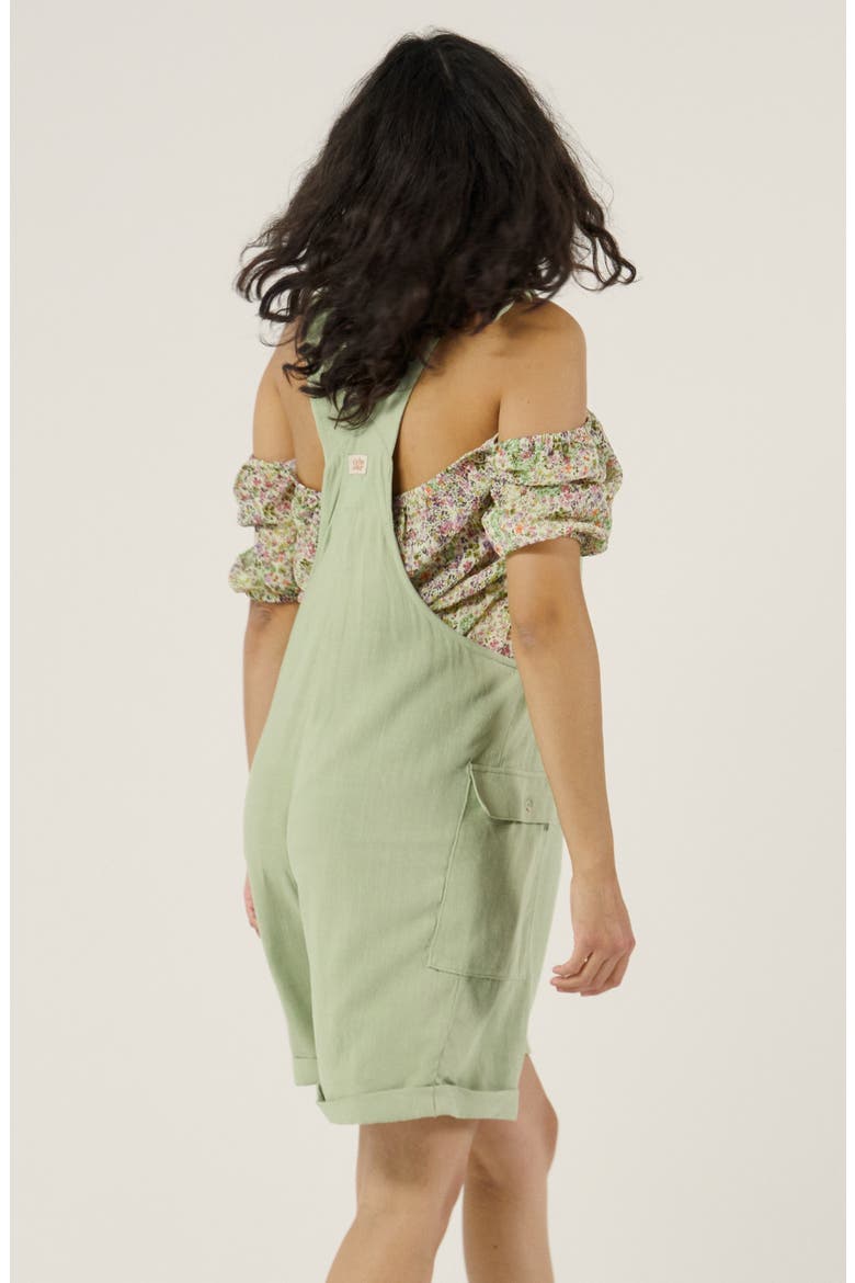 Eloise Maternity Shorts Overall, Alternate, color, Sage