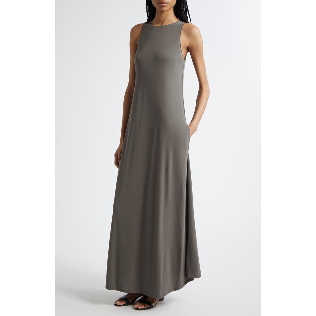 MM by Max Mara Accento Sleeveless Maxi Dress in Dark Green  product