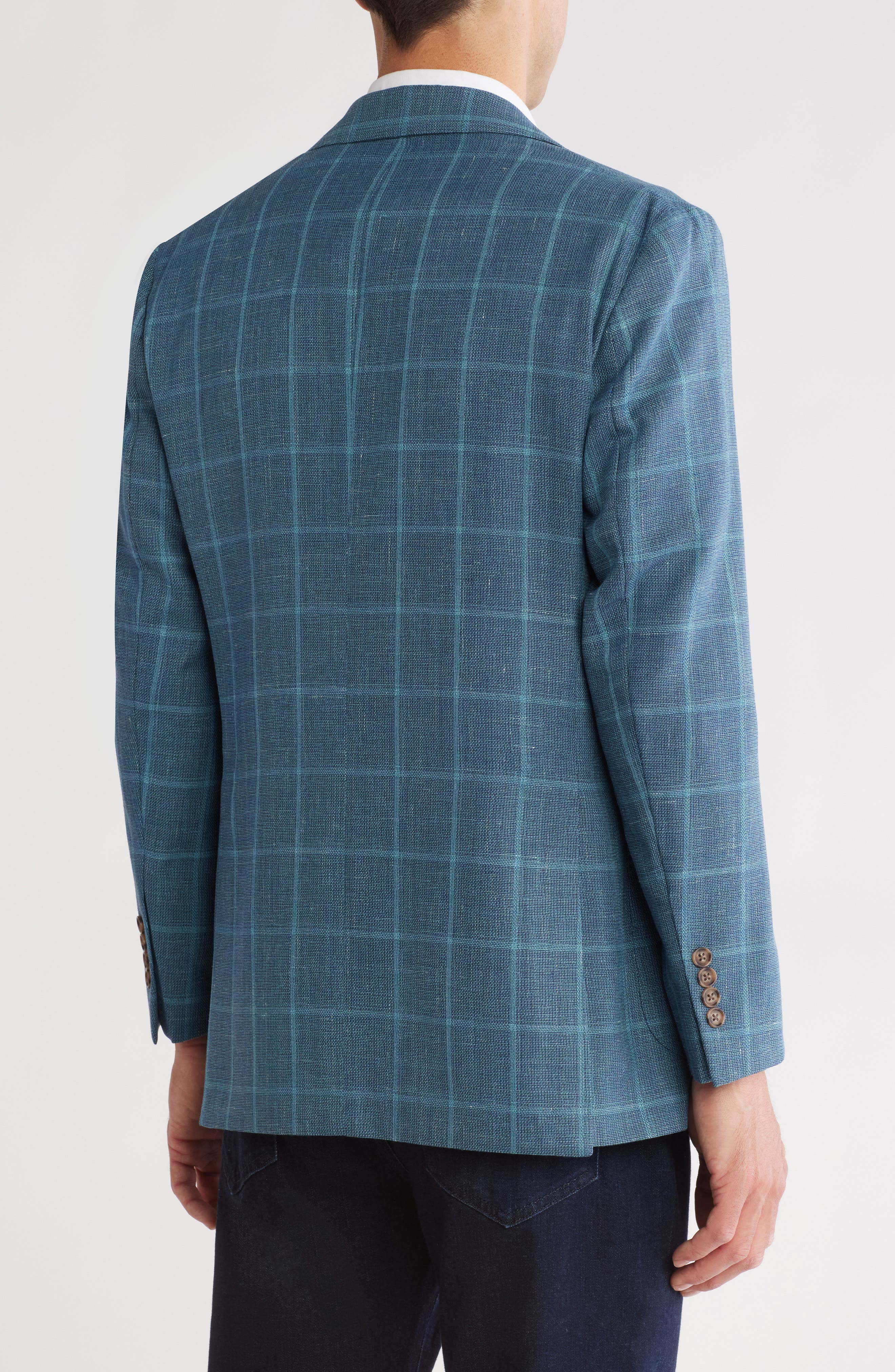 Brooks Brothers Hopsack Wool & Linen Sport Coat (Men) | Nordstromrack