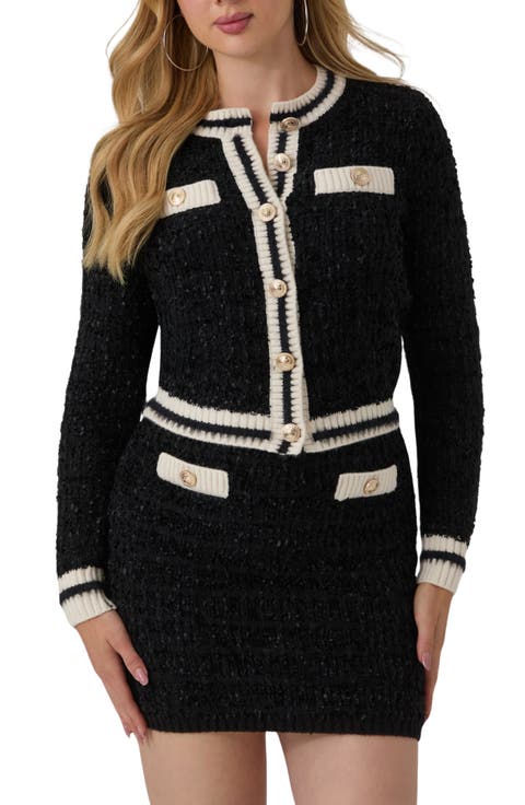 Aomori Contrast Trim Cardigan
