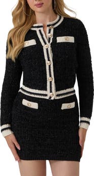 GUESS Aomori Contrast Trim Cardigan