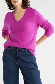 Nordstrom Cashmere V-Neck Sweater