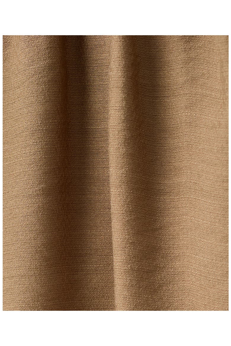 Mock Neck Satin Top, Alternate, color, BROWN