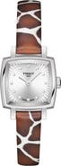 Tissot Lovely Wild Diamond Leather Strap Watch, 20mm