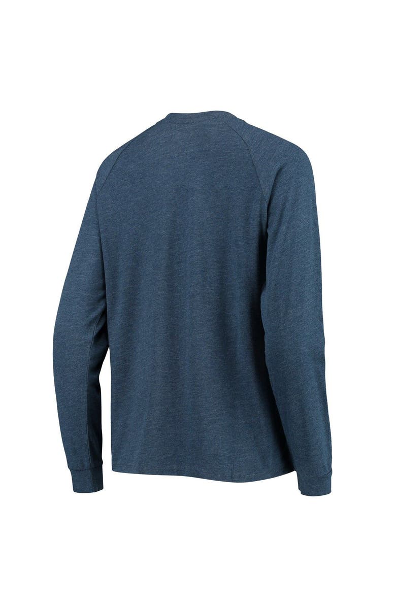 CONCEPTS SPORT Women's Concepts Sport Navy New England Patriots Meter Knit Long Sleeve Raglan Top & Shorts Sleep Set, Alternate, color, Heather Navy