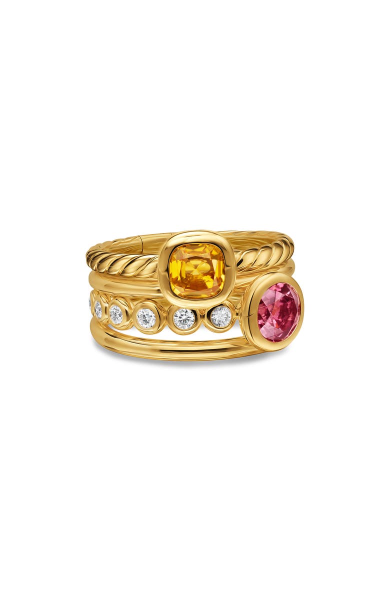 David Yurman Dy Mercer<sup>®</sup> Color Stone Multirow Ring, 10mm, Alternate, color, Gold