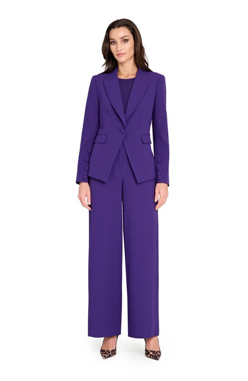 Tahari Asl Wide Leg Pants In Purple