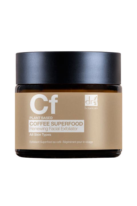 Coffee Superfood Renewing Facial Exfoliator 60ml for Acne & Blemishes, Large Pores